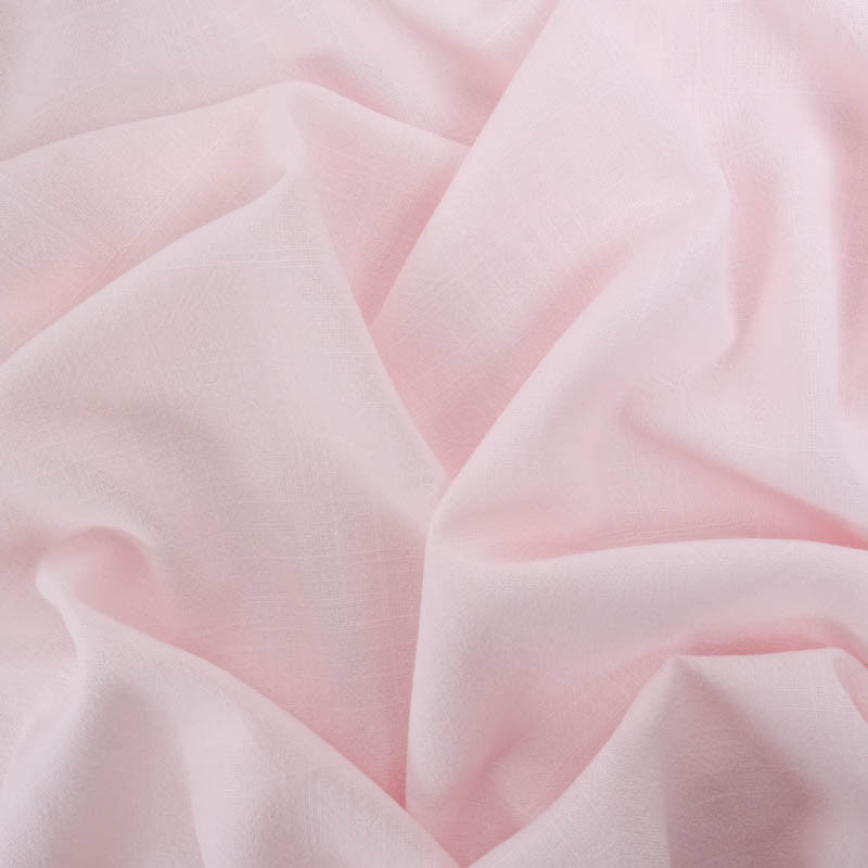 Linen-Look Viscose Luna Candy Pink - Maison Klem